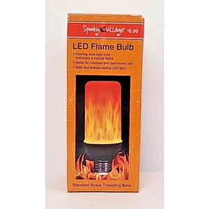 Spooky Village LED Flame/ Flickering Effect Light Bulb Discontinued Halloween